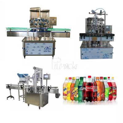 China 3000BPH Plastic PET Bottle Coca Cola Carbonated Drink Filling Machine Linear Capper For Screw Type Caps for sale