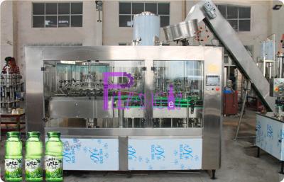 China 20000BPH Aloe Pulp Juice Filling Machine Glass Bottle Carbonated Drink Filling Line 3 In 1 for sale