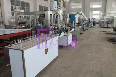 China Linear Type Juice / Tea Tin Can Filling Line With High Speed for sale