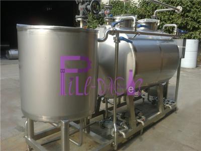 China Semiauto CIP Cleaning System 500L Tank For Dairy / Beer / Beverage Processing Line for sale