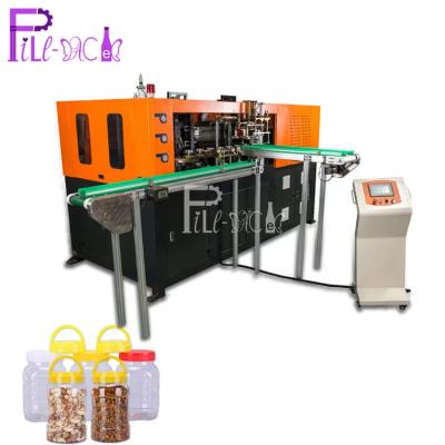 China Full Automatic PET Jar Bottle Blowing Machine  2 Cavity Mouth Candy With Preform Hand Feeding for sale