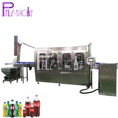 China Antiseptic Sterilized Filling Machine PET Carbonated Beverage / Gas Water Monoblock for sale