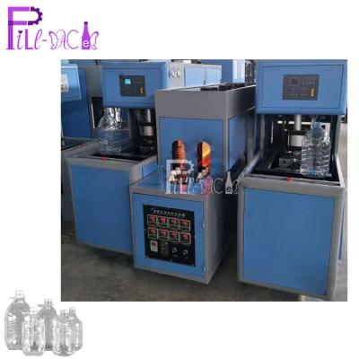 China Semi Automatic PET Blow Molding Machine 1 Cavity 2 Blowers + 1 Heater / Bottle Blowing Equipment For 5 - 10L for sale
