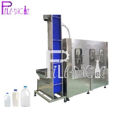 China Automatic monoblock 6000BPH Bottle Integral 3-in-1washing-filing-capping Milk Filling Machine / device for sale