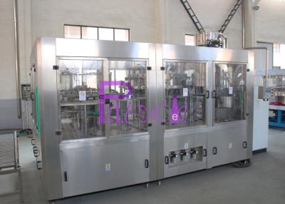 China 3 automáticos em 1 fase de engarrafamento do alimento do equipamento do refresco de aço inoxidável à venda