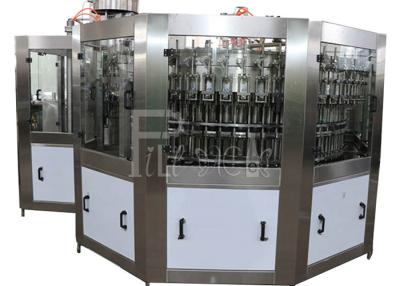 China PET Plastic Glass 3 In 1 Monobloc Soft Drink Processing Line Emergency stop function for sale