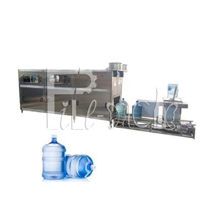 China Wasser-Flaschen-Füllmaschine PLC 300BPH 18.9L reine korrosionsbeständig zu verkaufen