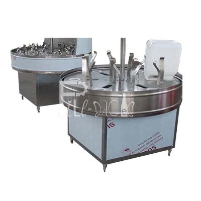 China 3000BPH Glass Cans Water Bottle Filling Machine With Semi Auto Rinser for sale