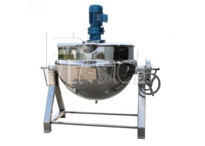 China Electrical Heating Stainless Steel Industrial Steam Jacketed Kettle Tiltable 400L Capacity for sale