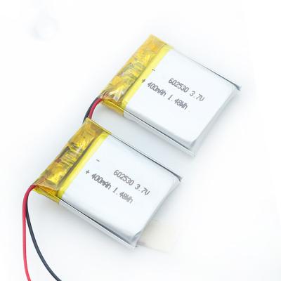 China Smart Watch 602530 Lipo 3.7v 450mah Lithium Polymer Rechargeable Battery for sale