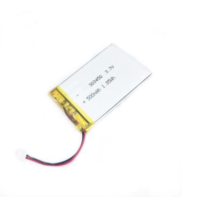 China High Energy Density 303450 Li Polymer Battery 500mah For Driving Recorder for sale