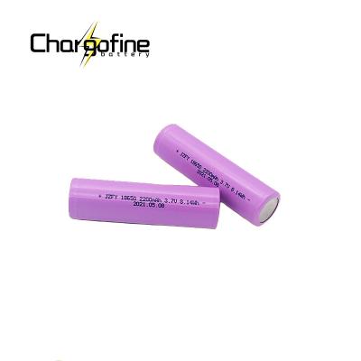 China Flashlight 2200mAh 3.7 V 18650 Rechargeable Battery Flat Top for sale