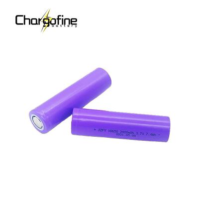 China TUV Cylindrical 18650 Battery 2000mah 3.7 Volt Rechargeable Lithium Cell for sale