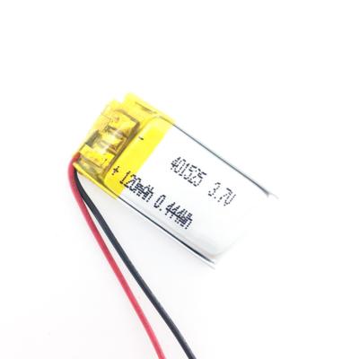 China 2.7g 401425 120mAh Lipo Battery For Bluetooth Headphones for sale