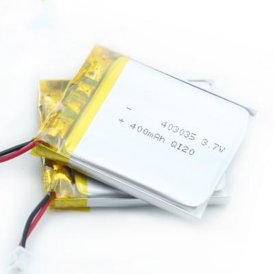 China Safety Flat Lithium Polymer Battery 0.1A-5A 403035 High Capacity Lipo Battery for sale