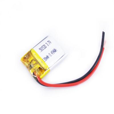 China 0.2C Ultra Thin Small 3.7 V Li Polymer Battery 501520 130mah For GPS for sale