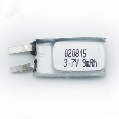 China 020815 6mah 7mah 8mah Mini Mp3 Player Battery 2.0*8.0*17mm for sale