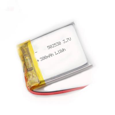 China ROHS 502530 300mAh Lithium Lipo Battery Electronic Toy Batteries With PCB for sale