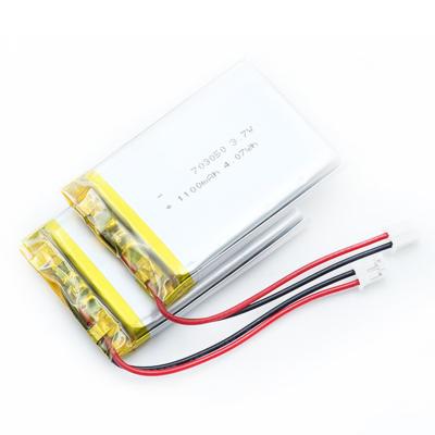 China 27.5g 703050 1 Cell  Li-Ion Battery 3.7v 1100mah 4.07wh for sale