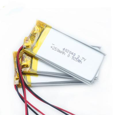 China 402040 Headset Rechargeable Li Polymer Battery 250mah for sale