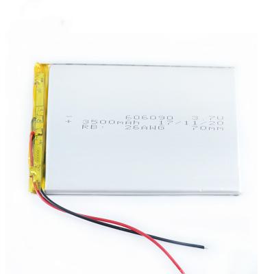 China 3.7v 4000mah 606090 Rechargeable Li Polymer Battery For Power Bank for sale