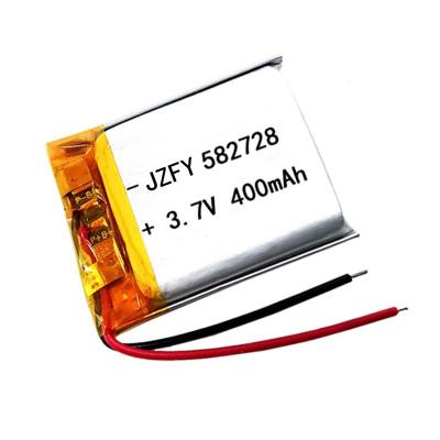 China 582728 400mah Lipo Battery Flexible Curved Lithium Polymer Battery For Drone for sale