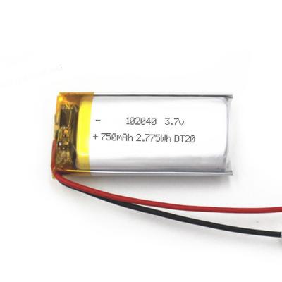 China 102040 Rechargeable Li Polymer Battery for sale