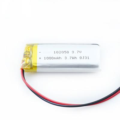 China 300 Times 102050 1000mah Lipo Polymer Battery 0.5C Charge for sale