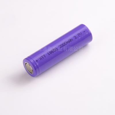 China 0.2C Rechargeable Li Ion Battery 3.7 V 2000mah 7.4 Wh Cylindrical 300 Times for sale