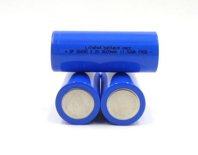 China 580g Deep Cycle Lithium Battery 3.2v 3000mAh 26650 LiFePo4 Battery Cells for sale