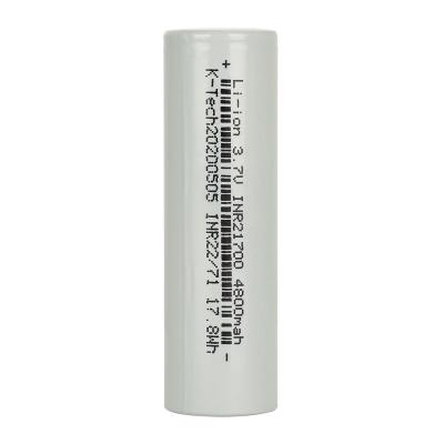 China 21700 4800Mah 3.7V Lithium Ion Battery for sale