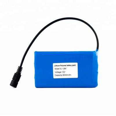 China Rechargeable Li Polymer Battery Pack 3.7V 6ah 10ah 12ah Customized for sale
