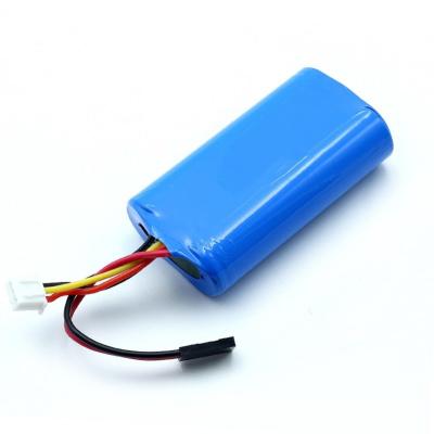 China 3.7V 1S2P 18650 Lithium Ion Battery Pack 6700mAh Blue for sale