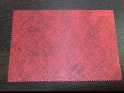 China gris no tejido GRS de la tela de Spunlaced del poliéster 40g para el substrato del cuero artificial en venta