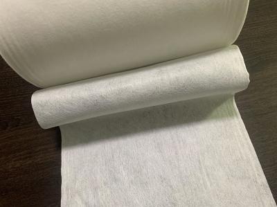 China 50g White Polyester And Viscose Spunlace Nonwoven Fabric For Cotton Tissue, Pads, Wet Wipes for sale