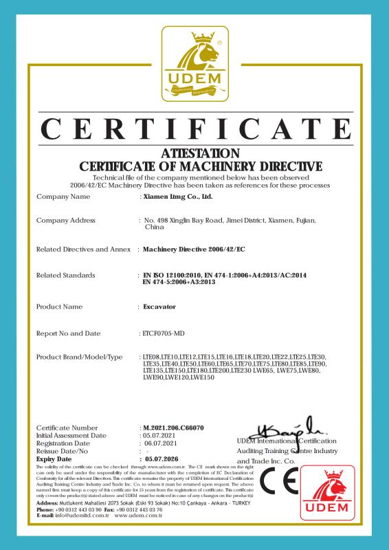 CE - Xiamen Ltmg Co., Ltd.