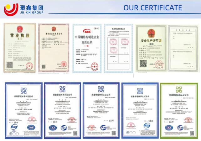 Proveedor verificado de China - Shandong Juxin Steel Structure Co., ltd