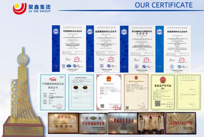 Verified China supplier - Shandong Juxin Steel Structure Co., ltd