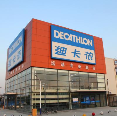 China Rust Resistance Prefabricated Shopping Mall Prebuilt Metal Buildings for sale