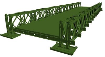 Китай Настраиваемые префабрикованные стальные конструкции мосты антикоррозийные Долгий срок службы продается