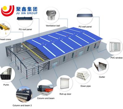 China Quadro leve Estrutura de aço personalizável Oficina Casa pré-fabricada Garagem Kit à venda