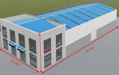 中国 Low Cost Metal Buildings Workshop Hangar Steel Frame Prefabricated Steel Structure Warehouse 販売のため