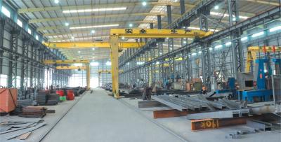 China Q355 Workshop Warehouse Portal Building Frame Steel Structure With Overhead Crane for sale