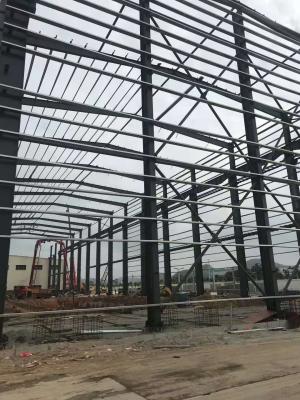 China Portal Frame Workshop Steel Structure High Strength Bolts Connecting With Paint for sale