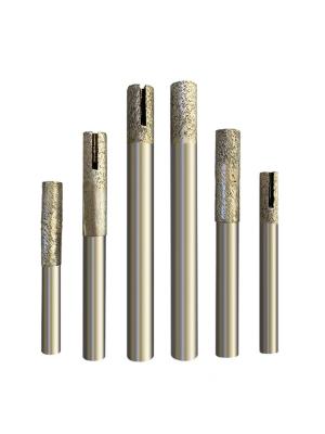 China Diamond sintered stone carving tools for hard granite carving end mill ball nose and conical type for sale