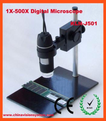 China microscopio de la distancia de funcionamiento de 1X-500X los 25cm USB Digital en venta