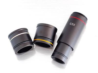 China lente de reducción de la cámara del microscopio 0.5X del soporte de C hasta 23.2m m en venta