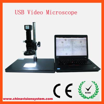 China Microscopio del vídeo del enfoque del USB en venta