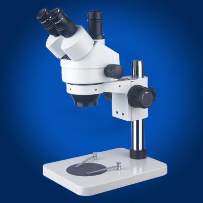 China Real Trinocular 7-45X Zoom Stereo Microscope 20mm for sale