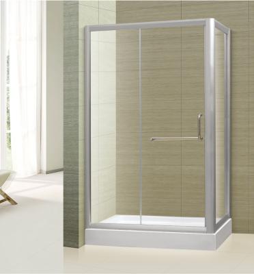 China tempered glass frameless straight corner shower door,shower booth,shower room furniture for sale
